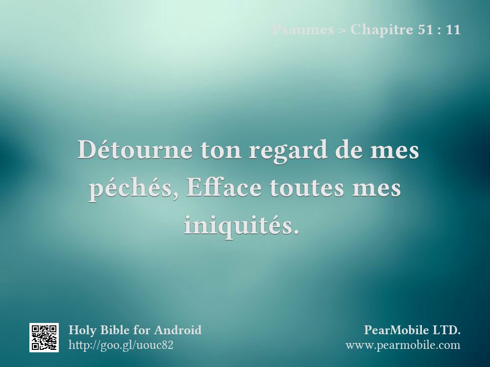 Psaumes, Chapitre 51:11